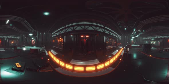 Vr360 View of Spaceship Interior