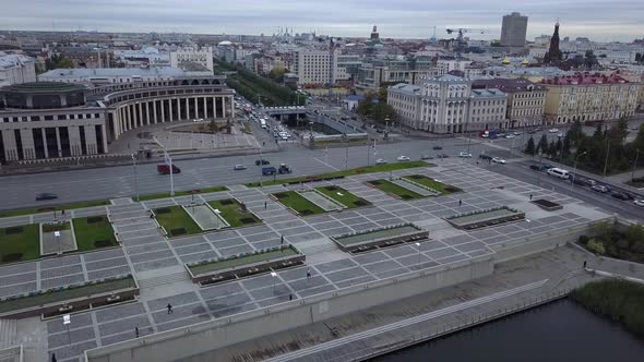 The square in front of the Kamala Theater in Kazan