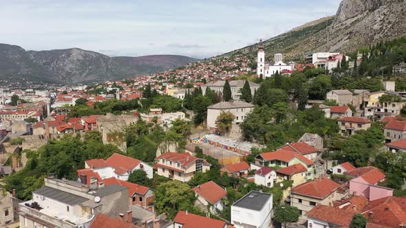 Mostar City, Aerial View