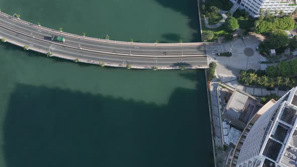  Aerial View on the Roof Tops of Many Modern Buildings at Miami Downtown alt