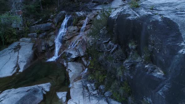 Waterfall and Rocks