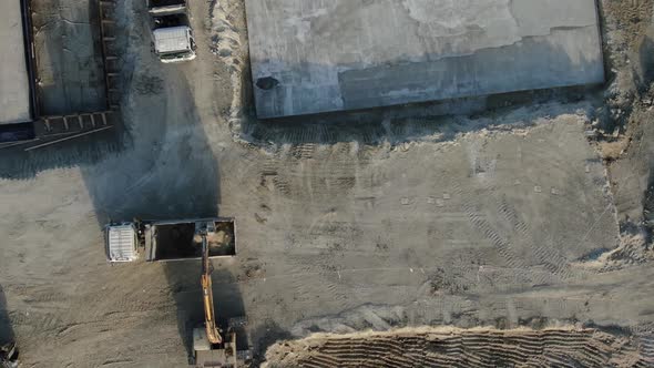 Top View of the Construction Site