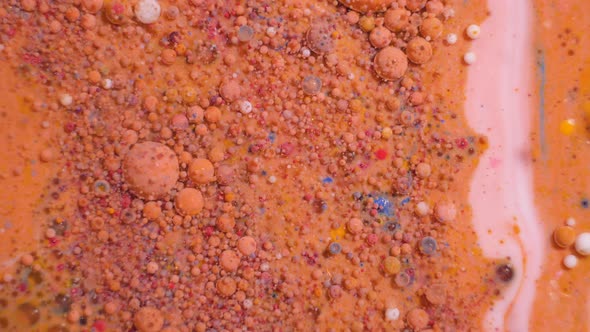 Abstract Movement of Acrylic Paints