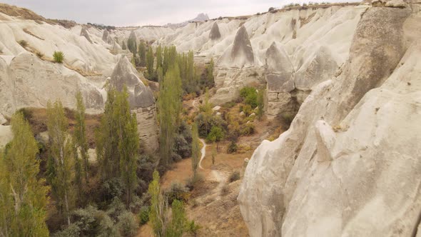 Aerial View Cappadocia Landscape