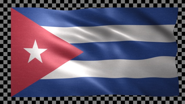 Cuba Waving Flag Looped