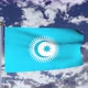 Turkic Council Flag Waving 4k - VideoHive Item for Sale