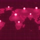 Pink Color Technology World Map GPS Location Tracking Animation - VideoHive Item for Sale