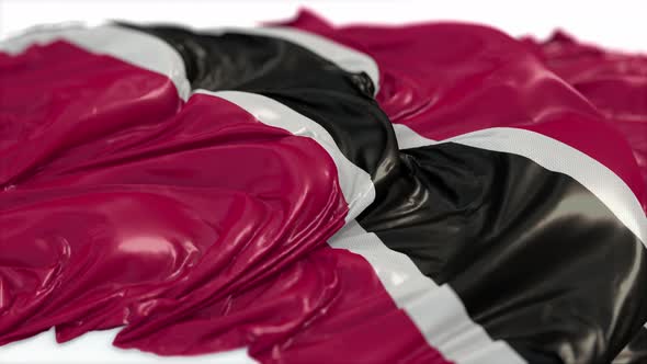 Trinidad and Tobago Flag On A White Chalkboard 