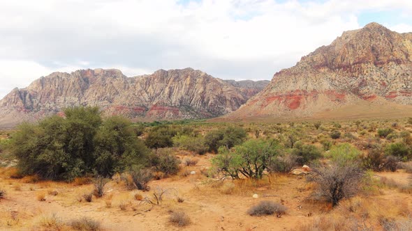 Rugged mountains and high desert panorama in Southwest USA