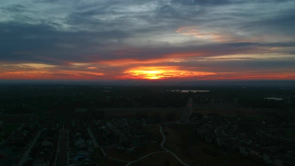 Red Sunrise in Colorado