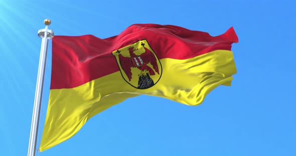 Flag of Burgenland State, Austria