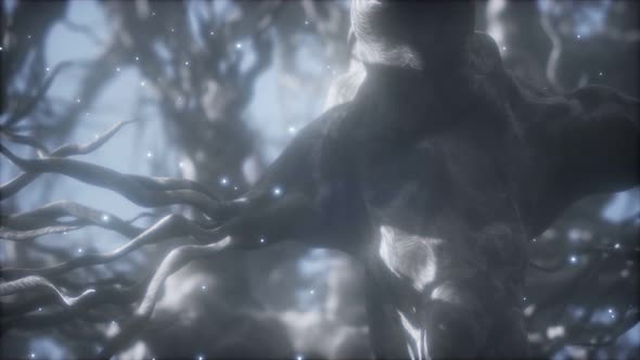 Journey Through a Neuron Cell Network Inside the Brain alt