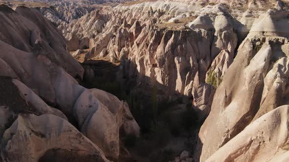 Cappadocia Landscape Aerial View. Turkey. Goreme National Park