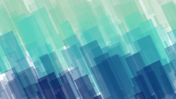 abstract blue squares moving background