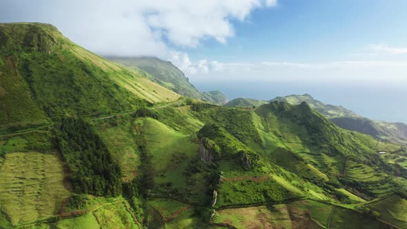 Picturesque Countryside By the Crystalclear Atlantic Ocean