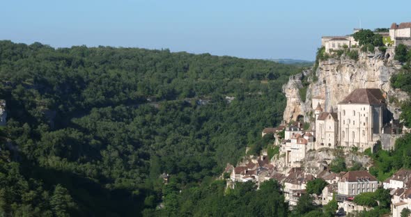 the medieval city Rocamadour, Lot department, Occitanie, France