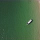 Aerial Top View on the Beach with a Boat - VideoHive Item for Sale