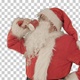 Santa drinks from a red cup, Alpha Channel - VideoHive Item for Sale