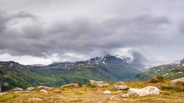 Timelapse at Sognefjell, Province Vestland, Norway