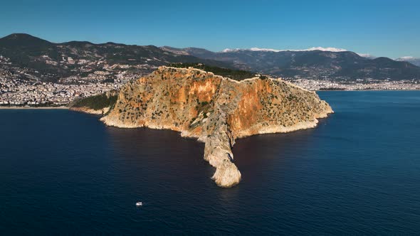 Panoramic Alanya Turkey Aerıal Vıew 4 K