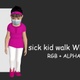 Sick Kid Walk With Mask - VideoHive Item for Sale