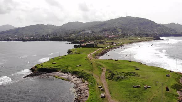 Aerial View of Black Sea Cape Jason