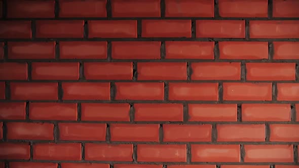 footage of red brick wall