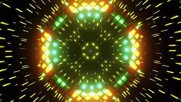 Rotated Green Neon Disco Vj Loop HD