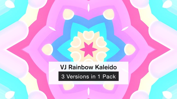VJ Rainbow Kaleido Pack