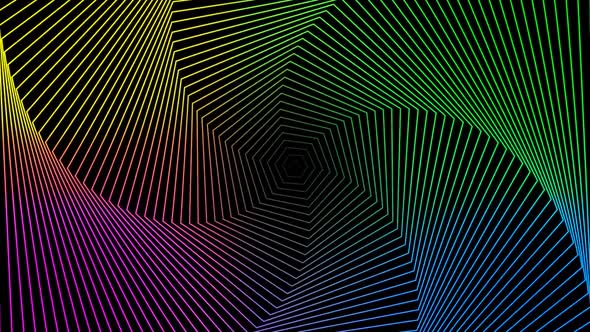 Neon Radio Waves Background