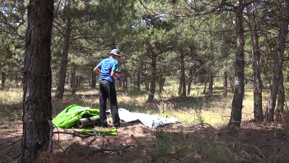 Time Lapse Pitching a Tent