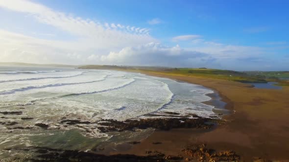 Beautiful view of west cork beach 4k