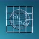 3d Render Illustration Rotating Threedimensional Wireframed Cube and Sphere - VideoHive Item for Sale