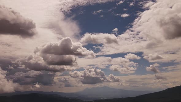 Blue Sky Epic Time lapse Tropical Background Dramatic Cinematic