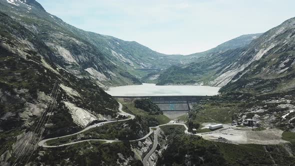 Nature Shot Featuring Zigzag Road By the Swiss Valley