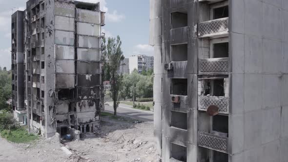 War in Ukraine  Destroyed Building in Borodyanka