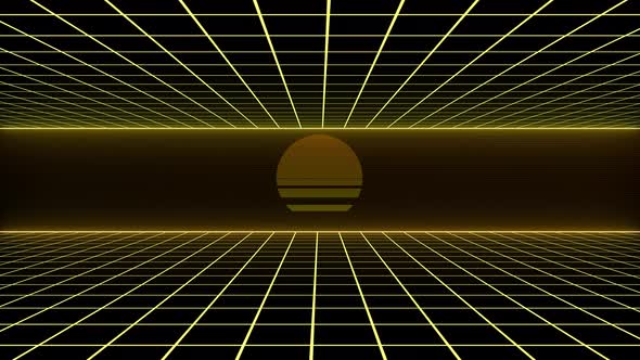 Abstract Retro Style 1980s alt