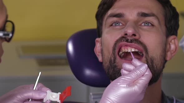 Portrait of Male Patient at Dentist's Appointment