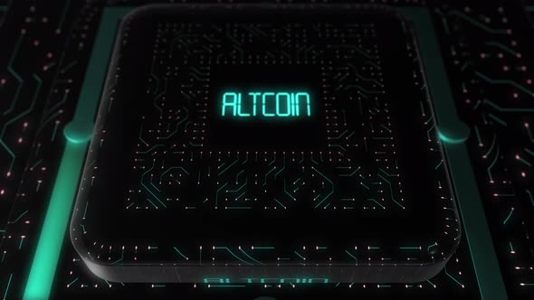 Digital Circuit Board Altcoin