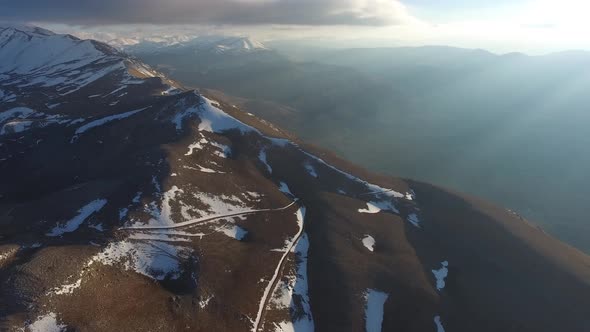 Terrestrial Mountain Climate Above Tree Line in Spring