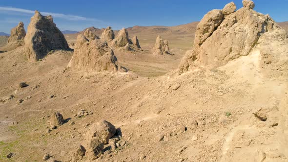 Enormous Tufas Within Dry Lake Bed