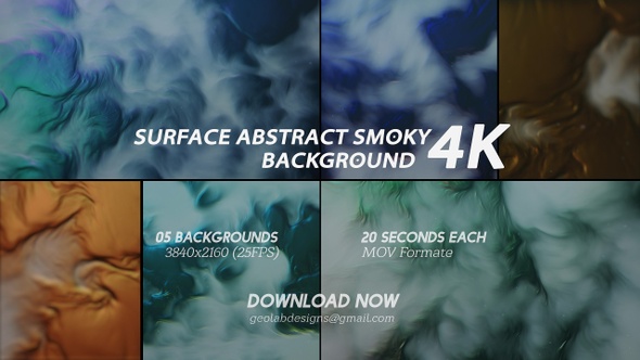 Surface Abstract Smoky Background 4K