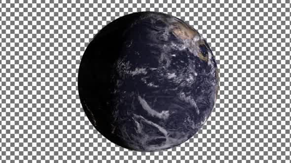 Earth Globe Rotate With Alpha alt