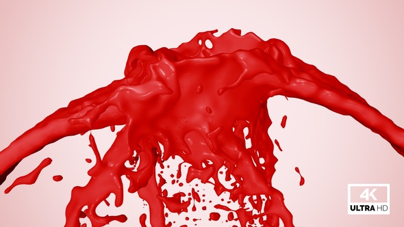 Red Paint Splash Collision alt