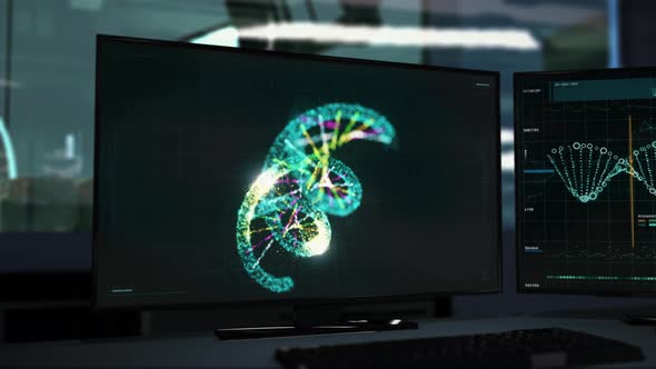 Microscopic Research Software Allows Scientist To Analyse Genetic DNA Structure alt