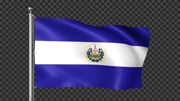 El Salvador Flag alt