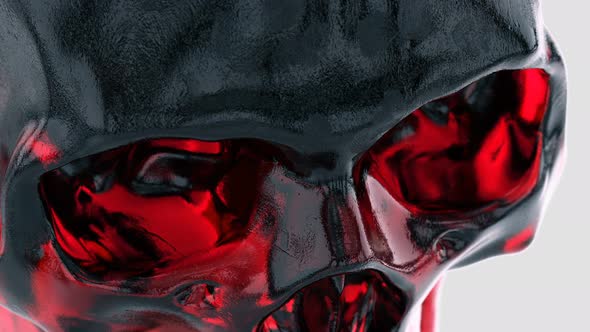 4K Glass Skull