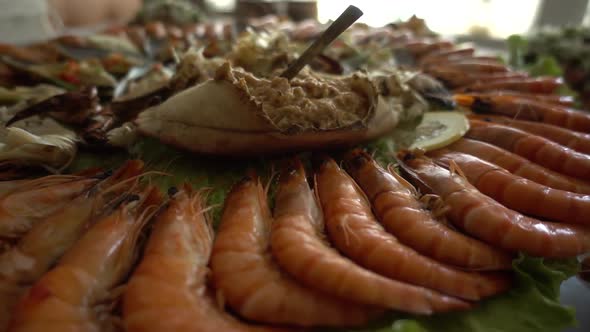 Mediterranean Food Shrimp and Crab