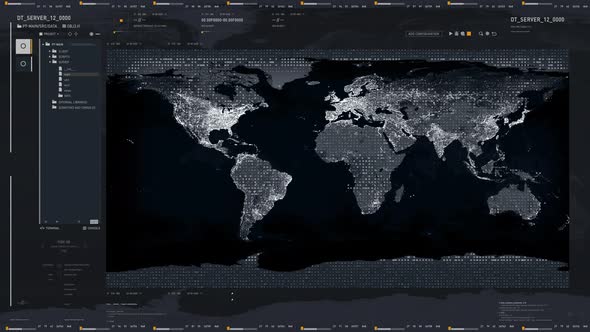 Spy Program For International Surveillance Scans Territories On Earth Map alt