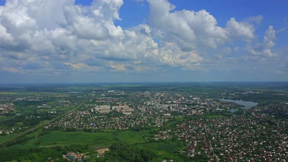 Aerial View City Berdichev Ukraine